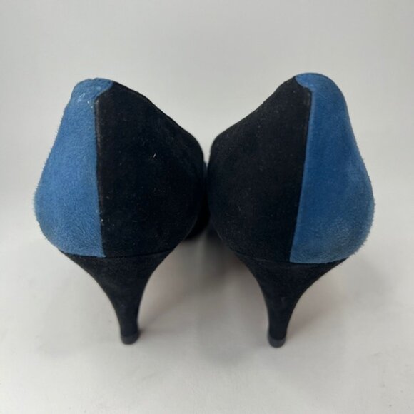 BALLY ITALY🇮🇹MADE‎ Genuine LEATHER Suede Fan Detail Pumps 885 877 01 Size 8S - Picture 12 of 16